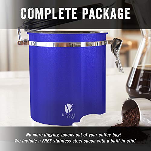 image for Bean Envy Airtight Coffee Canister - 16oz - Sealed Cantilever Lid with