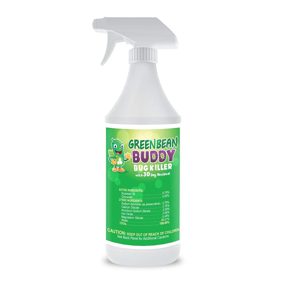 Photo 1 of Green Bean Buddy Bed Bug Killer That Works, Roach Killer, Flea and Tick Killer, Beetle, Mite Spray with Residual Protection, Child & Pet Friendly, 32oz