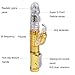 Tracy's Dog Flirt Rotating Bullet 36-frequency Thrusting Strong Powerful Vibrating G-spot Stimulation Vibrator Clit Masturbation Dildo (Golden)