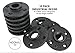 3/4'' Malleable Black Iron Floor Flange Threaded Bearing Pipe Fittings for Industrial Furniture/DIY Decor (3/4 inch) 10 Pack Flanges - by NODNAL Co.