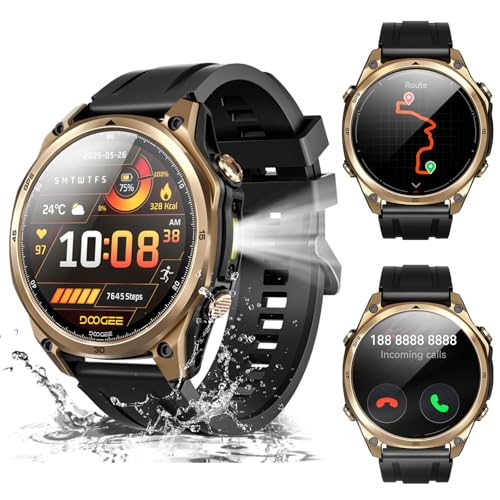 DOOGEEEco Anywise W1 GPS Smart Watches for Men, 6 Satellite Positioning, 50M Waterproof Fitness Tra…
