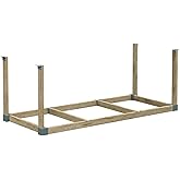 HyLoft HEAVYWEIGHT 48" W x 96" D Do-it-Yourself Plastic Ceiling Storage Kit, Gray