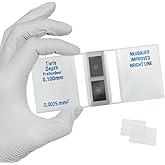Improved Hemocytometer Cell Counting Chamber,Bright Line Neubauer Blood Counting Chamber with 2 pcs Coverslips for Laboratory Factory Medical