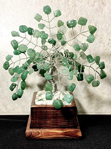 Green Adventurine Crystal Gemstone Bonsai Tree, Wire Tree Of Life, Feng Shui Décor, Gemstone Tree, Healing Gemstone Bonsai Tree