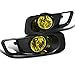 Spec-D Tuning LF-CV99AMOEM Honda Civic Ex Dx Lx Gx Hx Sedan Coupe 2 4 Door, Yellow Fog Lights Black Case