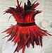 ZAKIA Gothic Natural Feather Necklace Collar Neck Collar Halloween Party Accessories