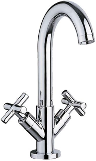 Design Bad Kreuzgriff Waschtisch Waschbecken Wasserhahn Armatur Chrom Sanlingo Amazon De Baumarkt