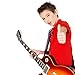 Acoustic Guitar Strap - Soft Cotton no Slide During Playing and Cut Into Your Body Like Nylon - Wide Adjustment Range and Secure Leather Holes-Suitable for All Ages - Classical Design