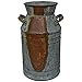 CWI Gifts Milk Can, Galvanized Finish - Country Rustic Primitive Jug Vase by H.S, 10-3/4" L primary