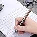 nekigoen Ballpoint Pen with Gift Box for Men Women,Luxury Stainless Steel Retractable Pen Executive Home Office Use, and 2 Extra Refills Black Ink 1.0mm B2 (Gray)