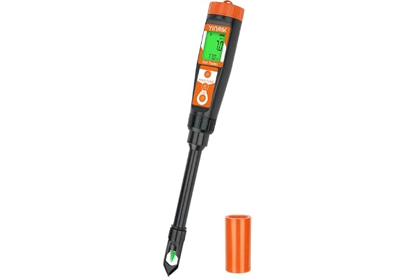 Digital pH Meter for Soil, Soil pH Tester for Potted Plants, Professional pH Reader for Soil and Water, Electronic Soil pH Te