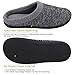 HomeTop Men's Comfort Breathable Moisture-Wicking Spring Summer Slip On Memory Foam House Slippers Shoes Indoor/Outdoor (11-12 D(M) US, Gray)