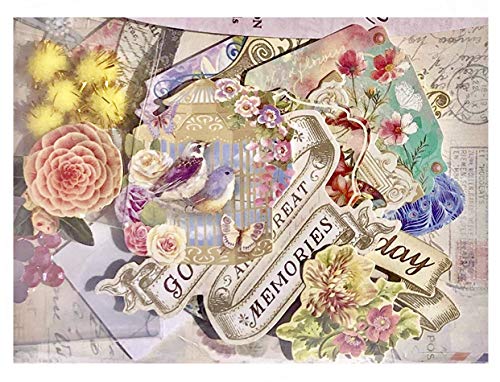 Punch Studio DIY Ephemera Collection Create a Card Kit (63111), Makes 12 Custom Cards