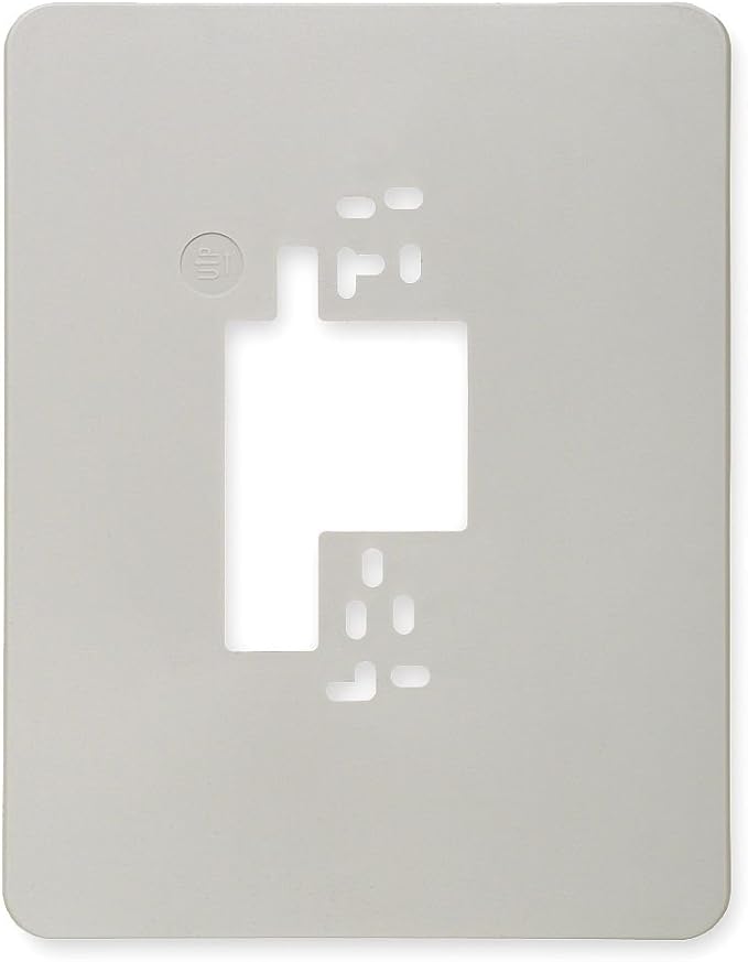Cover Plate, Wall Mount, White, Plastic Everything Else