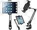 EverywhereFocus Tablet Stand Phone Holder Desk Clamp Mount (6-13 inch): Aluminum Adjustable Stand for iPad Pro 12.9/10.5 Air Mini, iPhone, Samsung Galaxy Tab, Nintendo Switch, Surface Pro, Kindle.