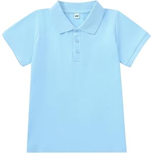 LYSMuch Unisex School Uniform Short-Sleeve Polo Shirt | Breathable, durable, and easy to care for, they are comfortable to we