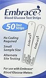 Embrace Blood Glucose Test Strips 50/bx Case of 12