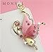 IP79b Cute New Design Pink Bling Bling Butterfly Cell Phone Charm Dust Proof Plug
