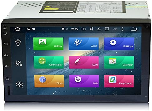 motiveabc MA-760 Pure Android Eight Core Car Stereo Double Din GPS Navigation 1080p HD Full Screen DVD Player