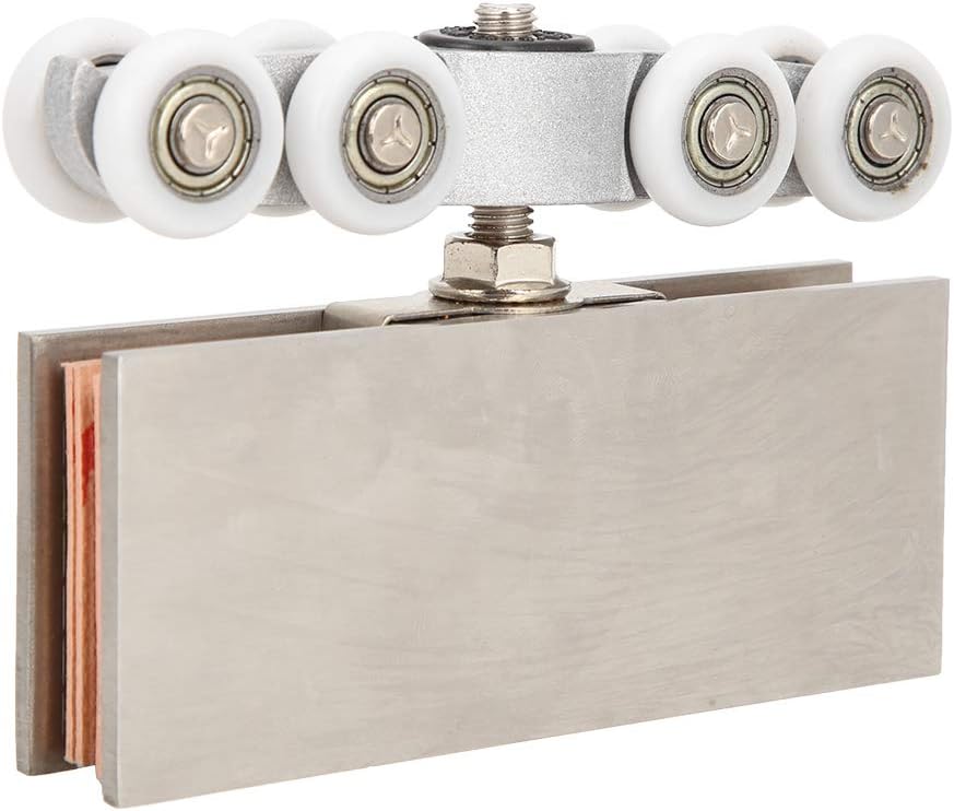 Sliding Pulley Rails SANON Hanging Rail Roller Silent Pulley for Hanging Sliding Door Glass ...