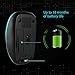 UHURU WM-03 Wireless Mouse 2.4GHz Optical Portable Mouse for Laptop, Notebook, PC, Computer(Blue Wheel)
