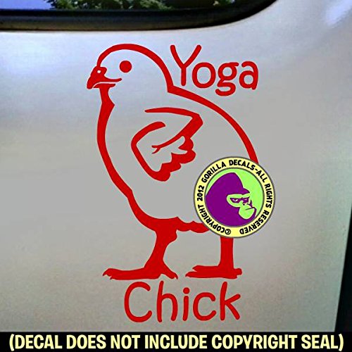 YOGA CHICK Vinyl Decal Sticker E - Thumbnail 4