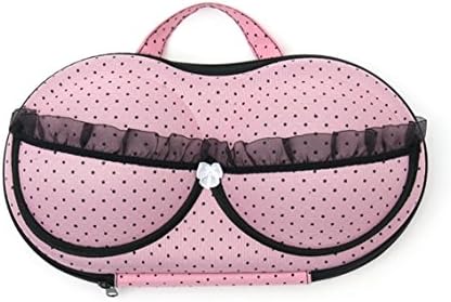 Bra Lingerie Bikini Case Travel Organizer (Light Pink)