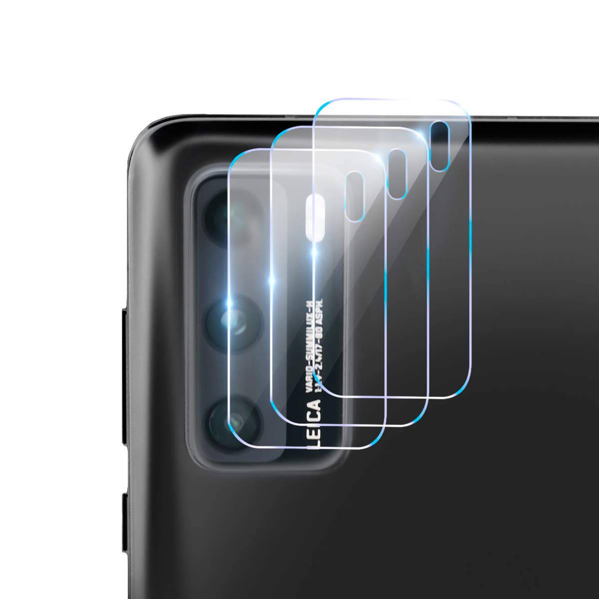 Newseego Compatible for Huawei P40 Camera Lens Protector, [Ultra-Thin] [Anti-Scratch/Bubble/Fingerprint] [Full Coverage] Camera HD Flexible Glass Protector for Huawei P40, 3 Pack