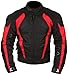 Milano Sport MJGAM03852X Gamma Motorcycle Jacket with Red Accent (Black, XX-Large)