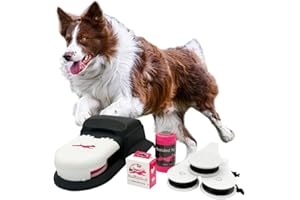 SWIFT PAWS SwiftPaws - Home Original - Chase Toy - for Dogs - Flag Lure Course - Interactive Dog Enrichment Toy - Includes Main Unit, 3 Pulleys, Battery, Charger, Flags, Line, Stakes, Tethers