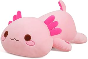 MIAOHAHA Plush Axolotl Toy Plush Pillow Axolotl Stuffed Animal Toy Cute Plushies Kids Plush Toy Pillow(Pink,30cm/11.8in)