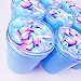 GoodGoodStudy--Blue Butter Candy Slime, Non-Sticky Floam Slime Stress Relief Toy Scented DIY Putty Sludge Toy for Girls and Boys(200ML)