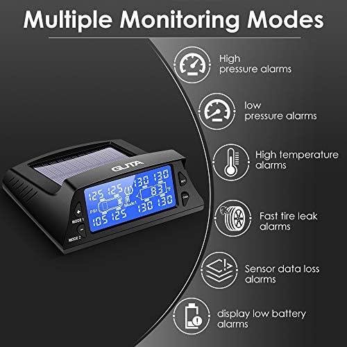 GUTA Tire Pressure Monitoring System for Travel Trailer 8 External