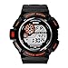 Boys Digital Watch, Kids Mens Sport S-Shock Electronic Military Quartz Army Waterproof LED Back Light, 164FT 50M 3ATM Water Resistant, Multifunctional, Stopwatch - Orange