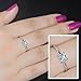 Aiyaya 1Carat Cut CZ Solitaire Bridal Ring Sz9