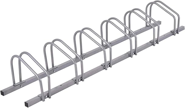 Amazon Costway 自転車駐輪スタンド 6台用 自転車スタンド 駐輪スタンド 自転車立て バイクスタンド シルバー Costway ディスプレイスタンド