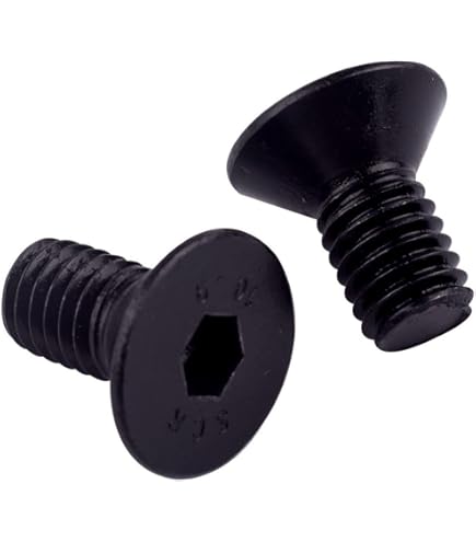 Socket Flat Countersunk Head Cap Screw, 1/4-20 X 1 1/2", Alloy Steel, Black