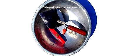 Pentagon Engineering Instruments Masonry Trowel ((Set of 4 Product)) Metal Plumb Bob - Sprite Level - Masonry Trowel and 14 inches Diameter Metal PAN,Mini Contraction Kit Very use Full Easy to use