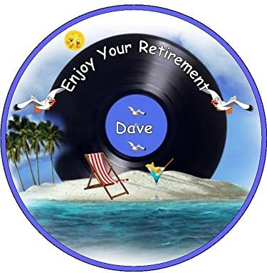 Enjoy Your Retirement Personalised Pre Cut Icing Cake Topper (7.5
