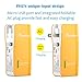 PISEN 2-in-1 Portable Charger and Wall Charger 5000mAh Power Bank Battery Pack with Foldable AC Plug for iPhone, iPad, Android, Tablets, Samsung Galaxy and More (Orange)