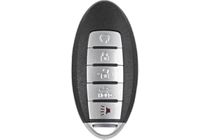 Dasbecan Key Fob 5 Buttons Compatible with Nissan Altima Maxima 2013-2015, Pathfinder 2013-2016, 2013-2014 Murano Replace# KR5S180144014 7812D-S180014 Smart Remote Replacement 433MHz