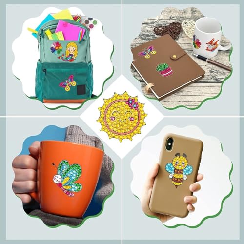 Kit Adesivos De Pintura Com Diamantes Para Crianças Infantil