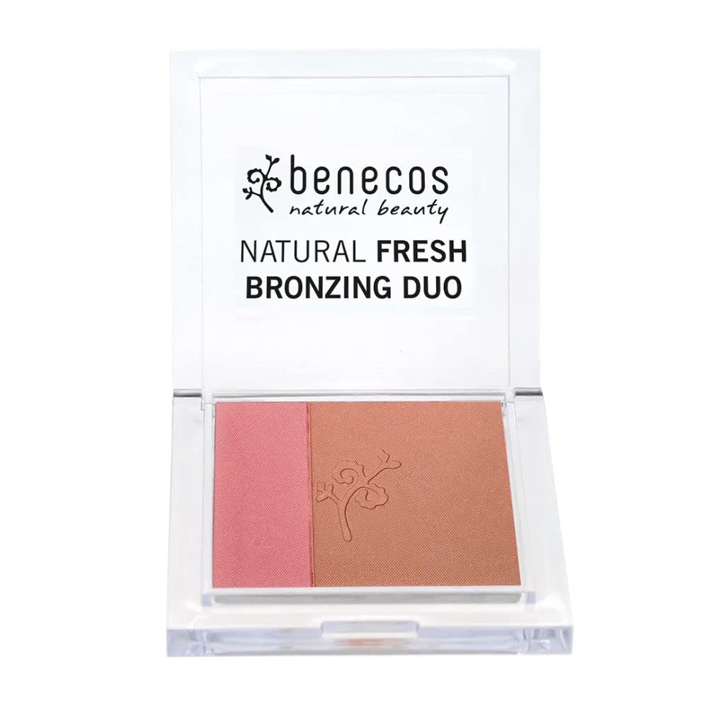 Benecos Natural Cosmetics - Fresh Bronzing Duo - Pressed - 2in1 Bronzer - vegan - ibiza nights - 8g