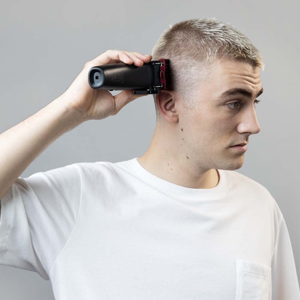 Remington Haarschneidemaschine [selbstschärf. Edelstahl Klingen/10 angeschrägte Fade-Kämme/0,8-25mm] Haarschneider Set (inkl. 9 normale Aufsteckkämme, Netz-/Akkubetrieb, Tasche) HC500 6