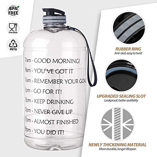 FRETREE Gallon Water Bottle Portable Water Jug Fitness Sports Daily