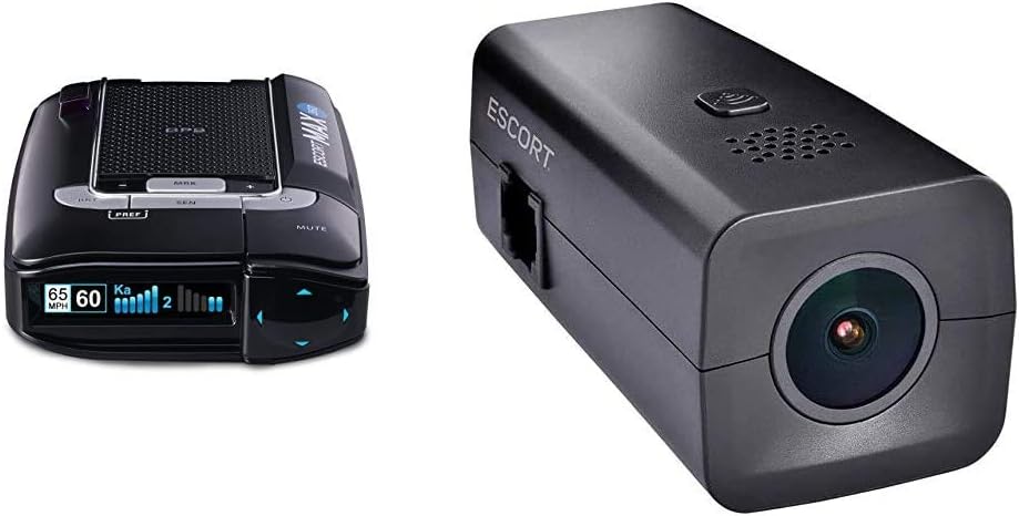 ESCORT MAX360 Laser Radar Detector & M1 Dash Camera - 1080p Full HD Video Dash Cam, Loop Recording, G-Sensor, 16GB Micro SD Card Included, iPhone and Android Compatible