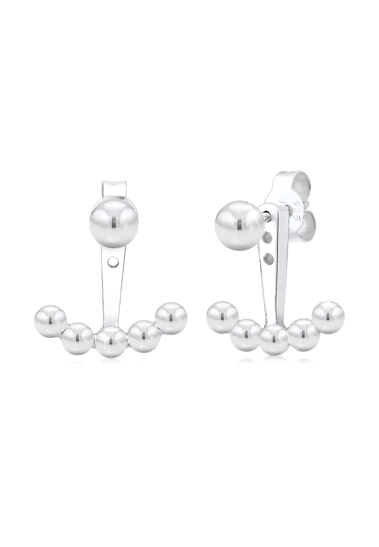 Elli Women's 925 Sterling Silver Ear Jacket Drops Ball Earrings โ image 1