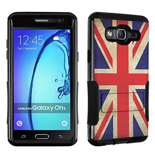 Galaxy On5 Case Durocase Hybrid Dual Layer Rugged Bumper Kickstand