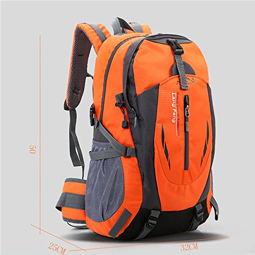 HuaChen Zaino Vintage In Tela E Pelle - 30L Grande Capacità Per Viaggio, Escursionismo E Scuola - Unisex, Nero, Adatto A Laptop 17''