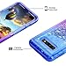 Coolden Case for Galaxy S10 Plus Cases Protective Glitter Case for Women Girls Cute Bling Sparkle Quicksand Heavy Duty Cover Hard Shell Shockproof TPU Case for Samsung Galaxy S10 Plus, Blue Purple